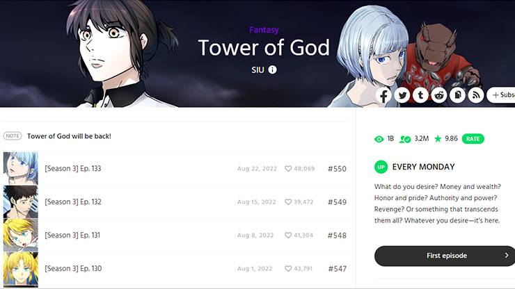 webtoons to read